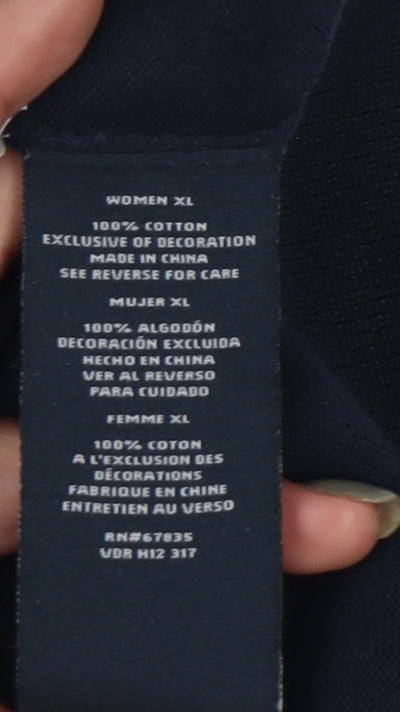 Nautica Men's Blue XL Pullover Jumper, Cotton, Crew Neck