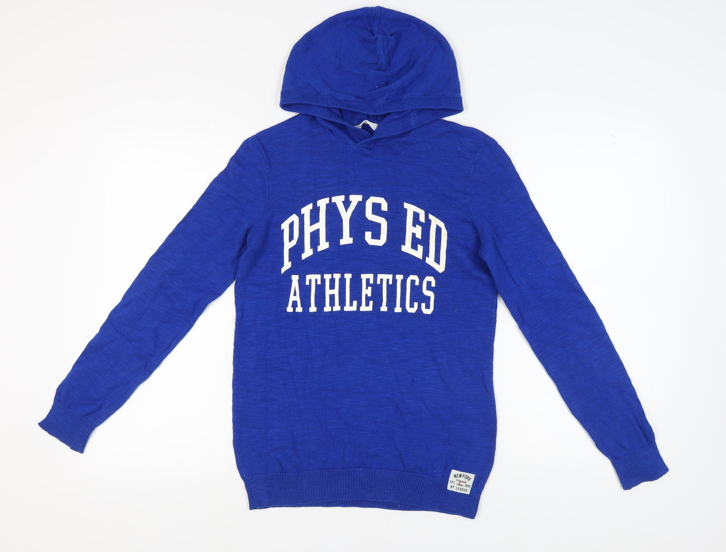 H&M Boys Blue Pullover Hoodie 12 Plus Gym Training