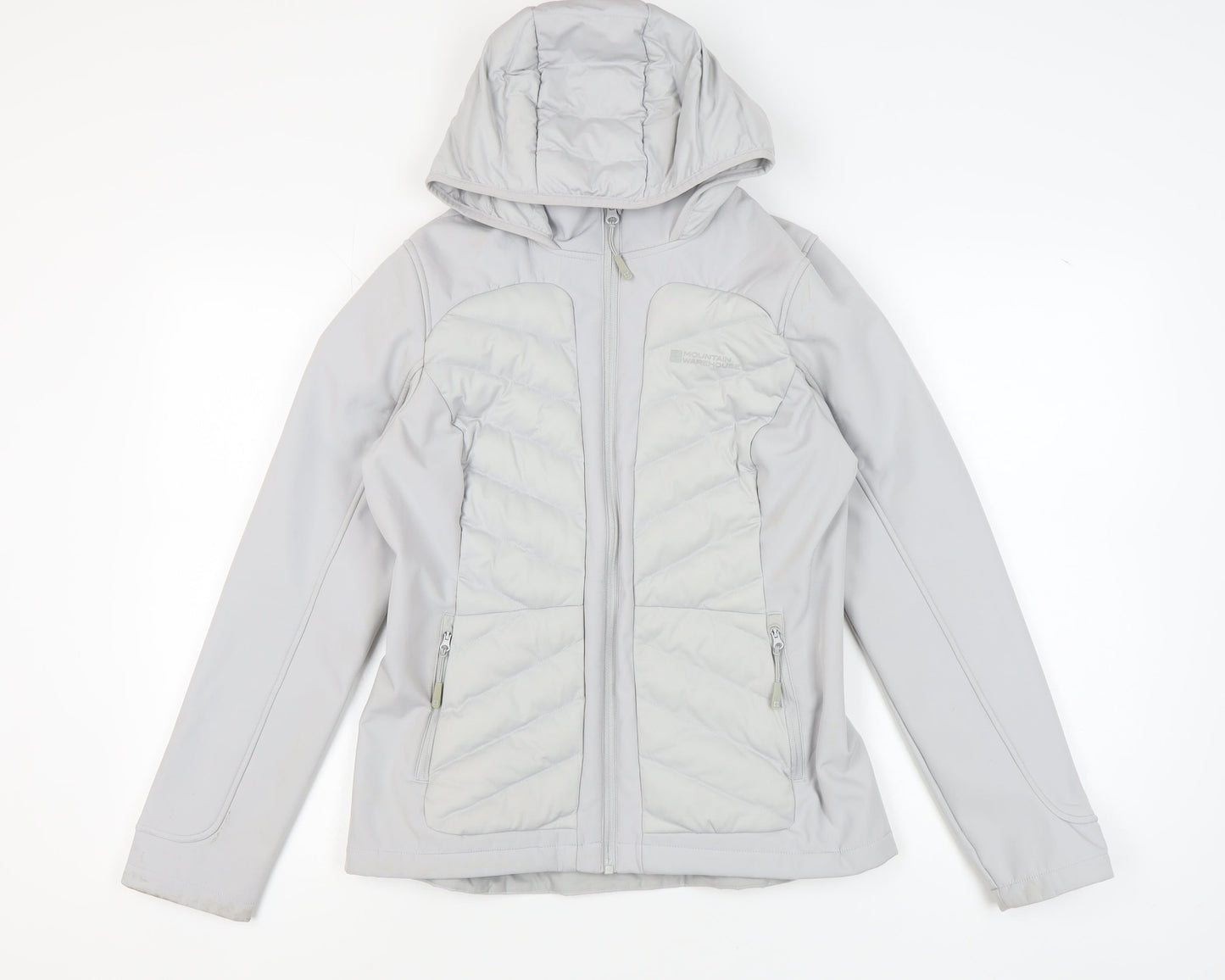 Womens UK Size 12 Mountain Warehouse Grey Puffer Jacket Jacket