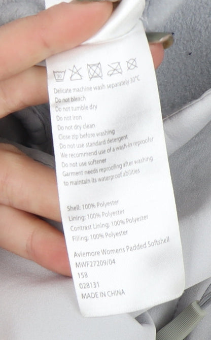Womens UK Size 12 Mountain Warehouse Grey Puffer Jacket Jacket
