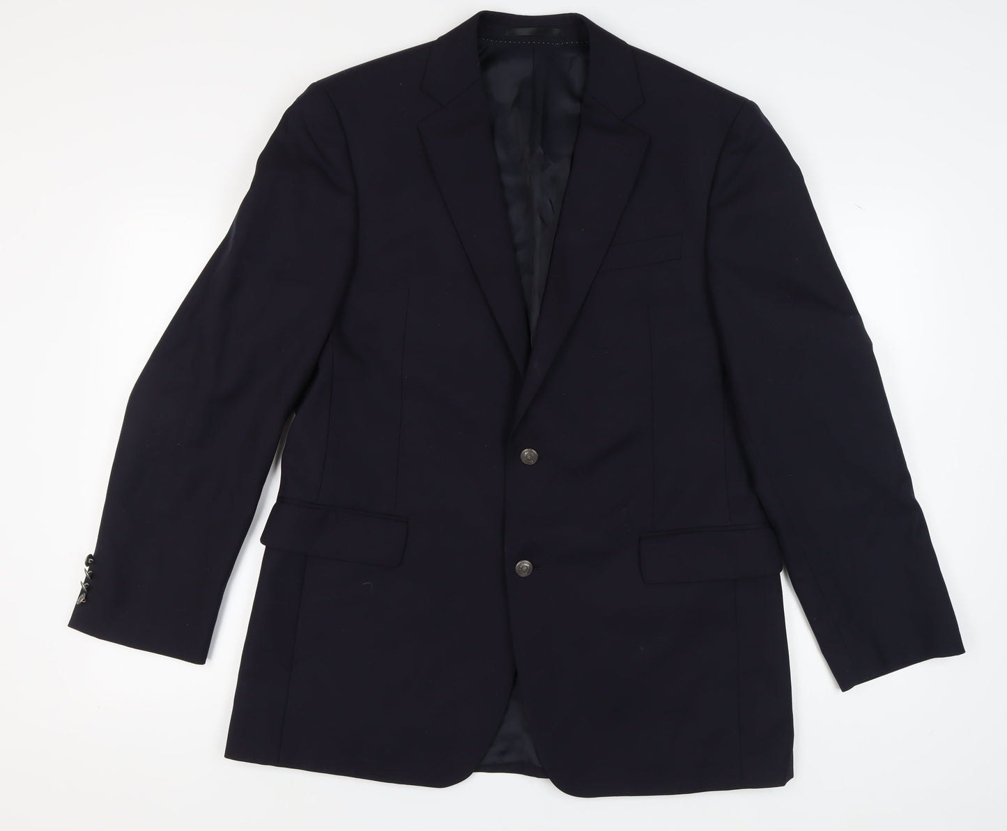 Austin Reed Men's Black Long Blazer 44L Formal