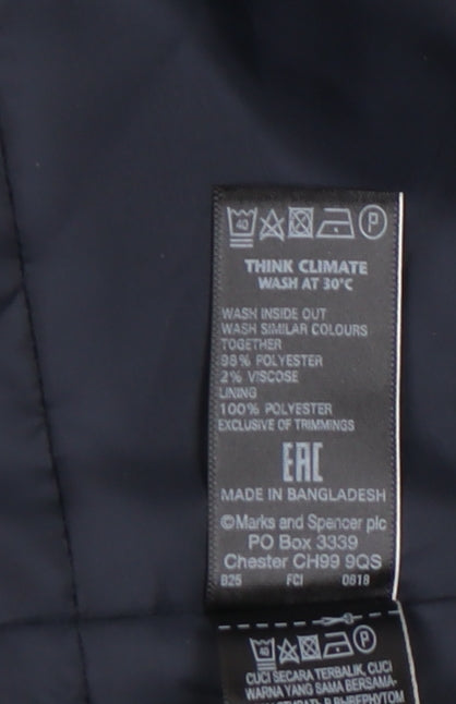 Marks and Spencer Women's Black Pinstripe Blazer UK 16