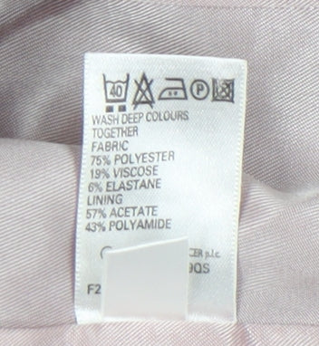 Marks and Spencer Women's Grey Pinstripe Blazer Size 6