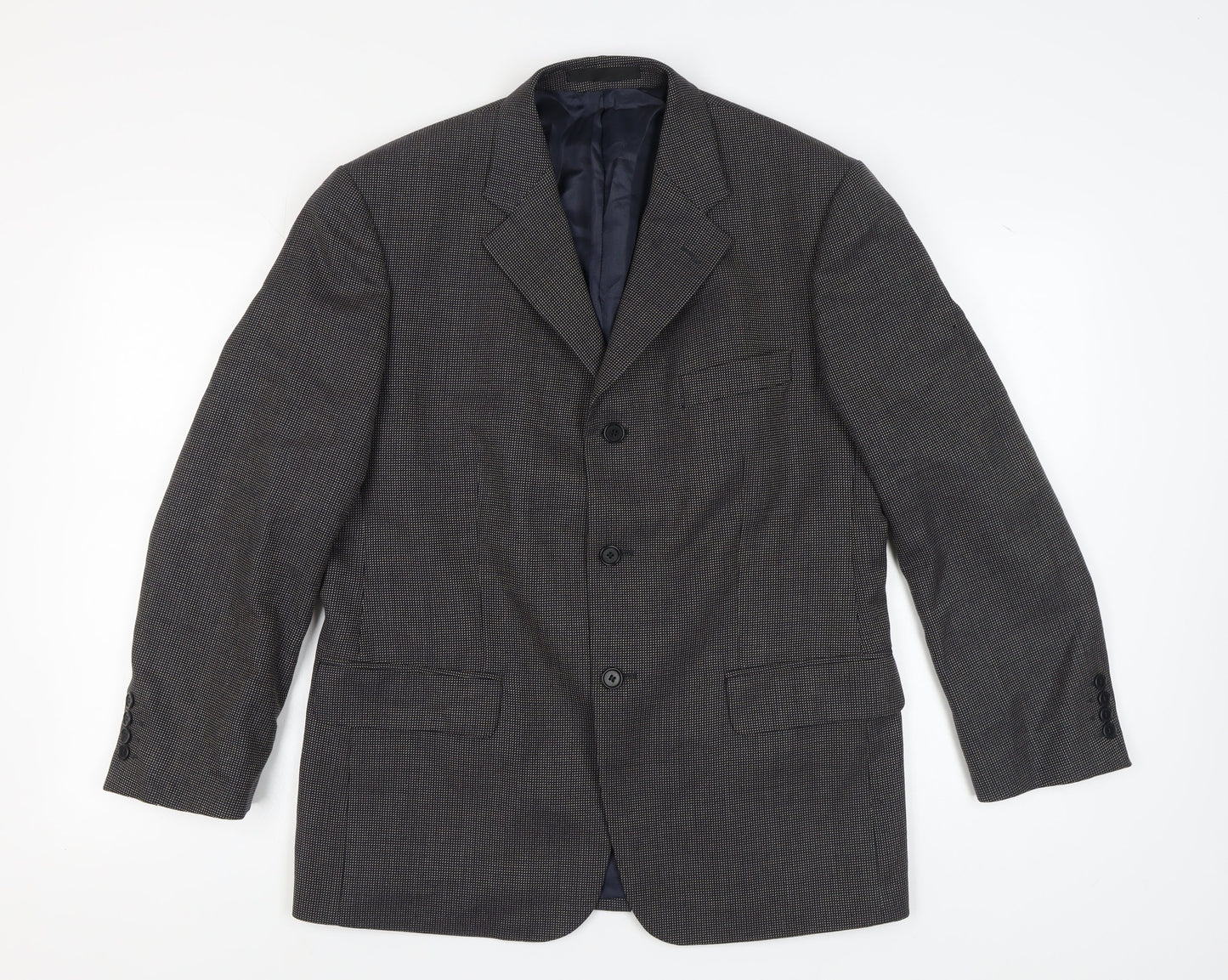Mens UK Size 40 Marks and Spencer Regular Blue Suit Jacket