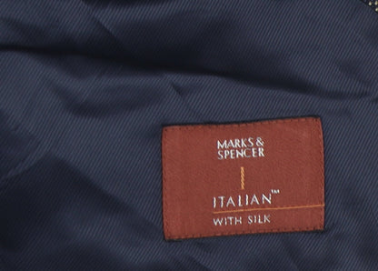 Mens UK Size 40 Marks and Spencer Regular Blue Suit Jacket