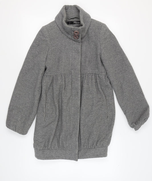 Jane Norman Women's Grey Herringbone Coat Size 8