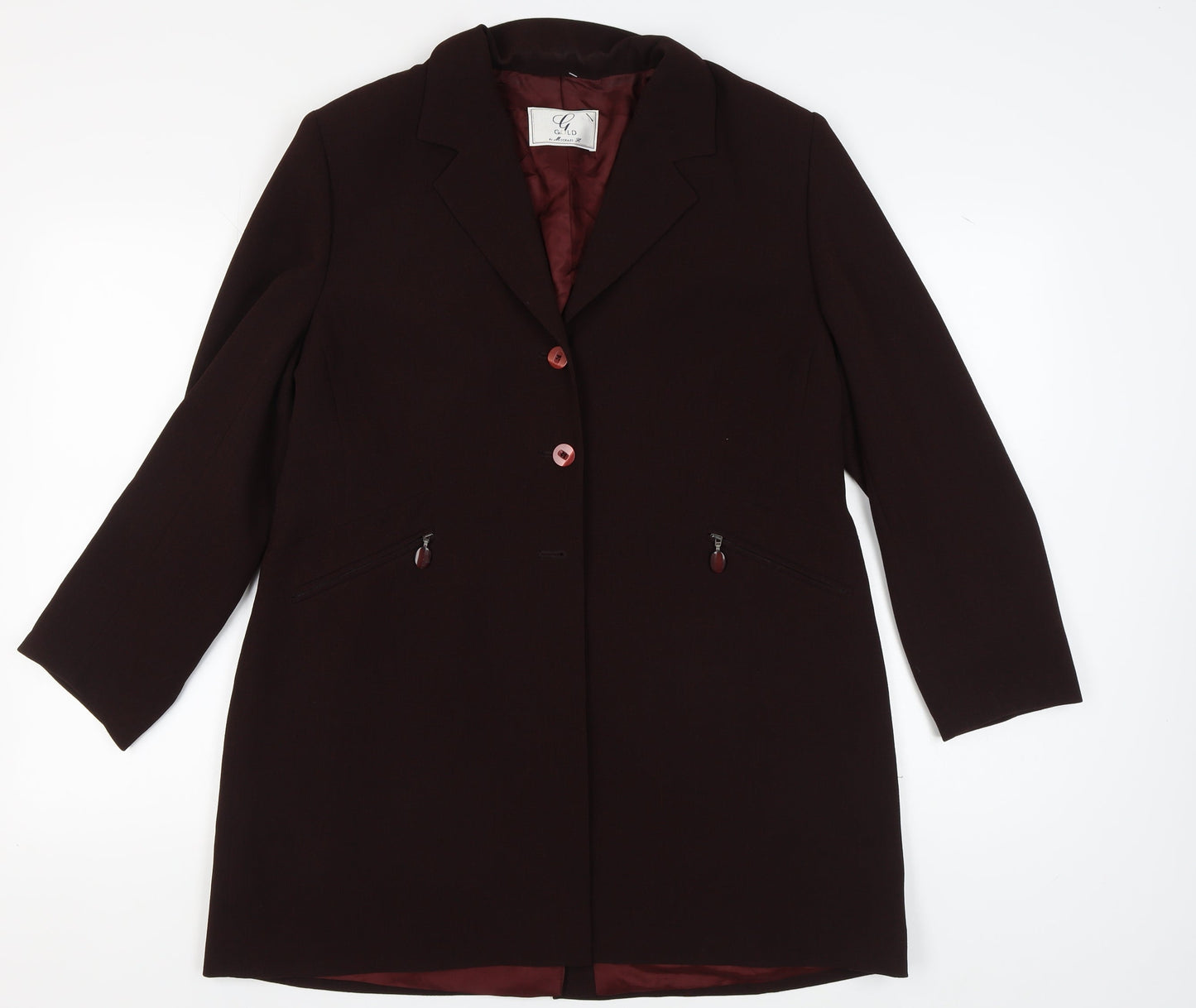Womens UK Size 18 GOLD by Michael H  Brown Blazer