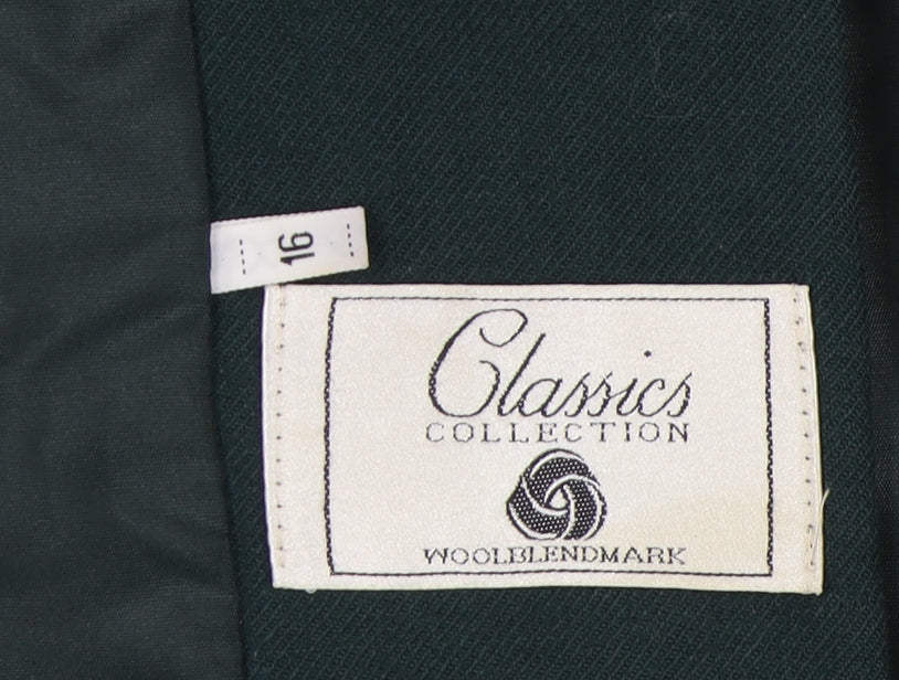 Dunnes Stores Women's Green Blazer Sz 16