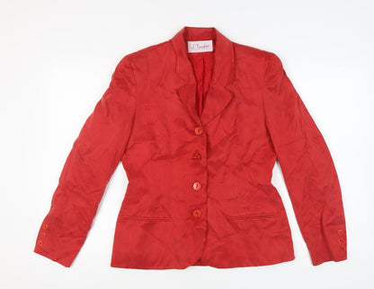 J. Taylor Women's Red Blazer, Size 14, Excellent Condition