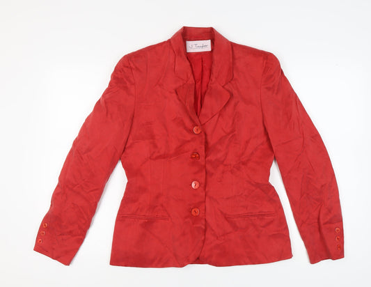 J. Taylor Women's Red Blazer, Size 14, Excellent Condition