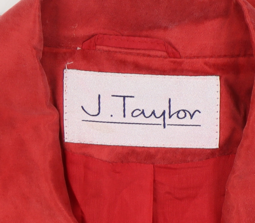 J. Taylor Women's Red Blazer, Size 14, Excellent Condition
