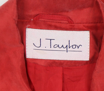 J. Taylor Women's Red Blazer, Size 14, Excellent Condition