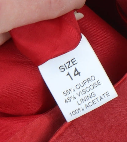 J. Taylor Women's Red Blazer, Size 14, Excellent Condition