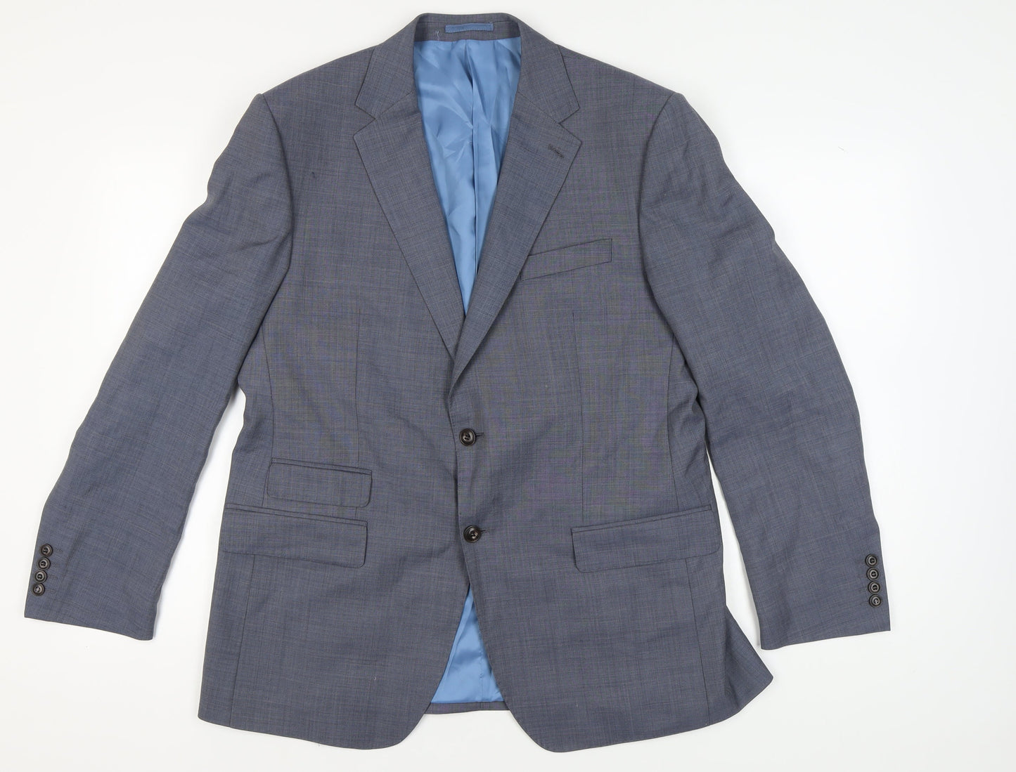 Mens UK Size 42 Marks and Spencer Regular Blue Suit Jacket