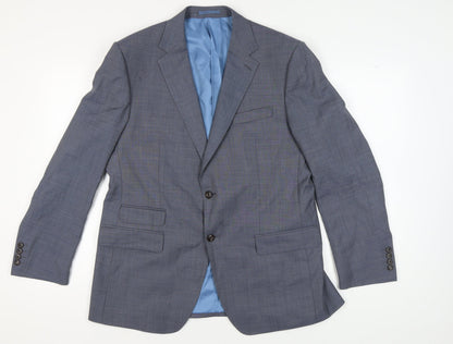 Mens UK Size 42 Marks and Spencer Regular Blue Suit Jacket