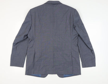 Mens UK Size 42 Marks and Spencer Regular Blue Suit Jacket