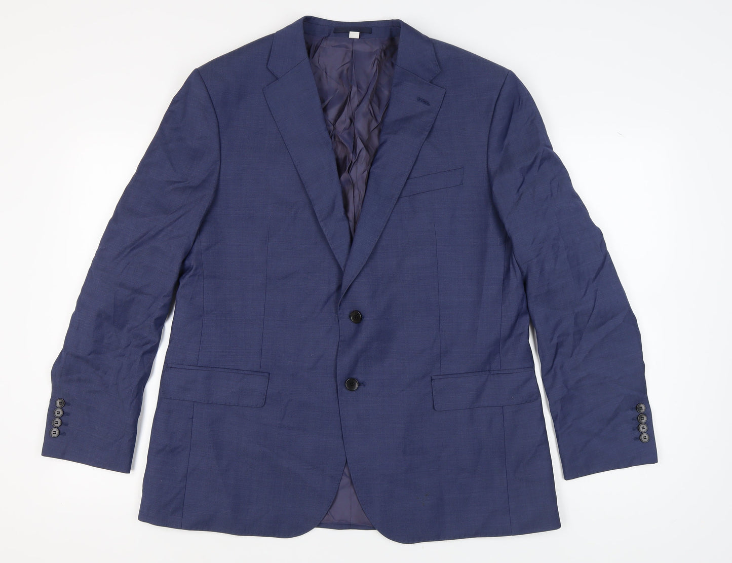Mens UK Size 44 Marks and Spencer Regular Blue Suit Jacket