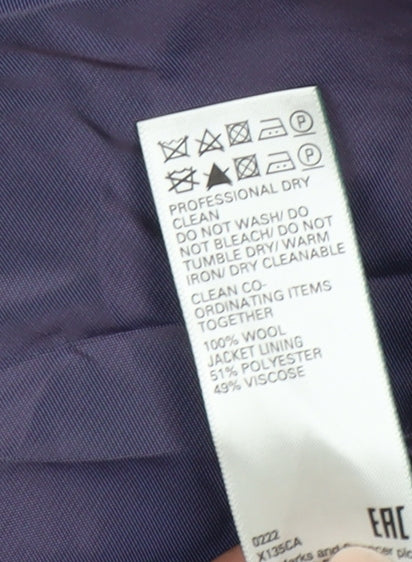 Mens UK Size 44 Marks and Spencer Regular Blue Suit Jacket