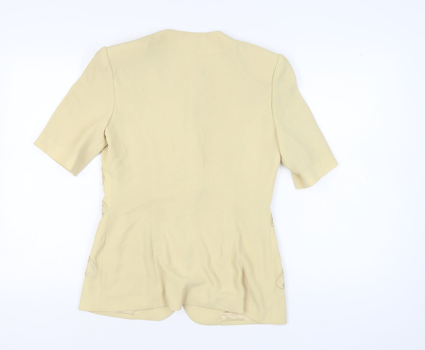 Gina Tricot Women's Beige Short Sleeve Suit Jacket