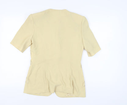 Gina Tricot Women's Beige Short Sleeve Suit Jacket