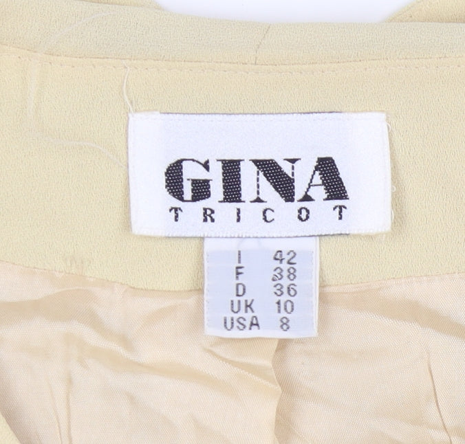 Gina Tricot Women's Beige Short Sleeve Suit Jacket