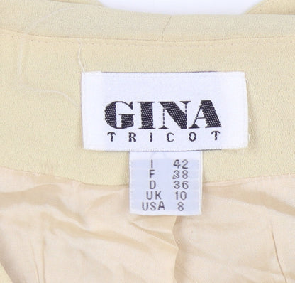 Gina Tricot Women's Beige Short Sleeve Suit Jacket