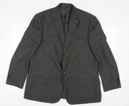 Mens UK Size 46 Greenwoods Regular Grey Suit Jacket