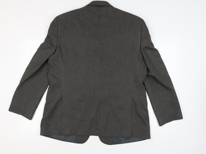 Mens UK Size 46 Greenwoods Regular Grey Suit Jacket