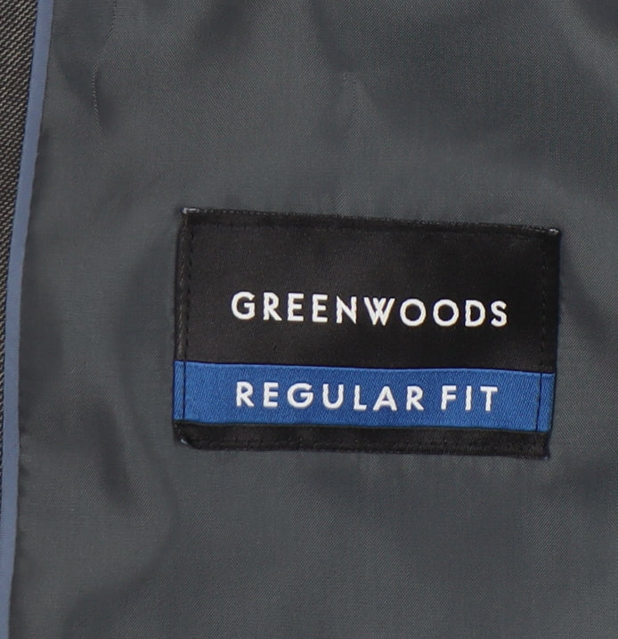 Mens UK Size 46 Greenwoods Regular Grey Suit Jacket
