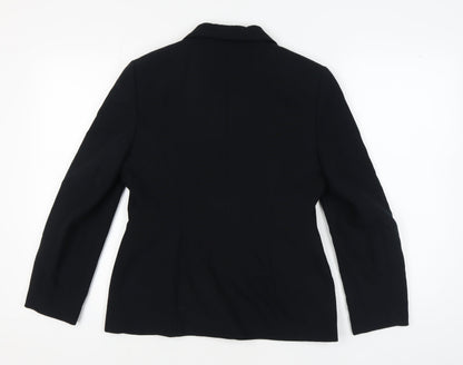 Womens UK Size 12 Equation Regular Black Blazer