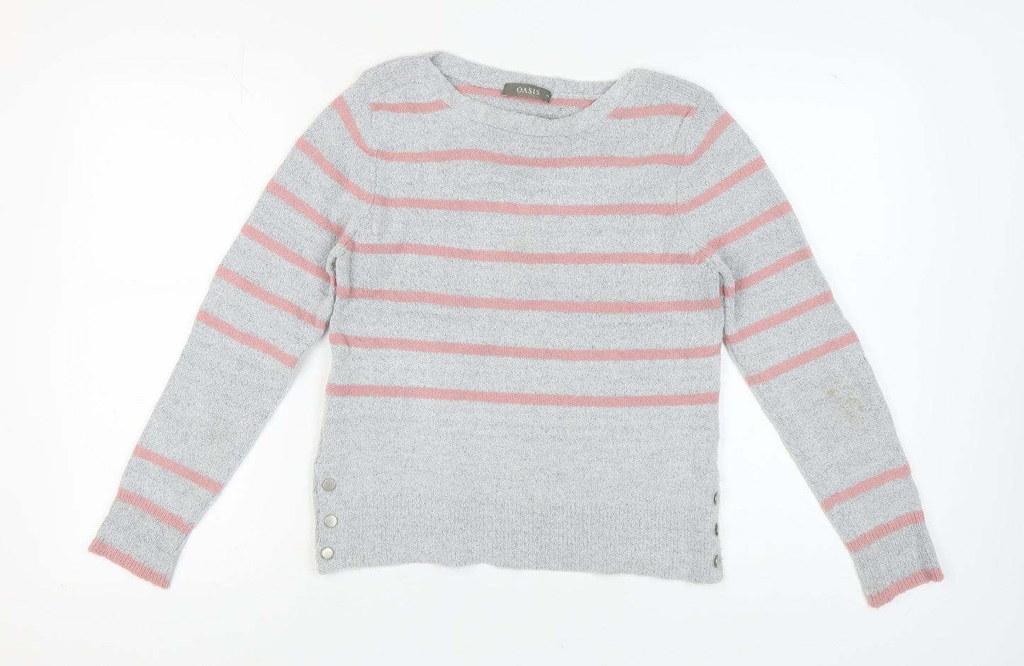 Womens UK Size M Oasis Grey Pullover Jumper