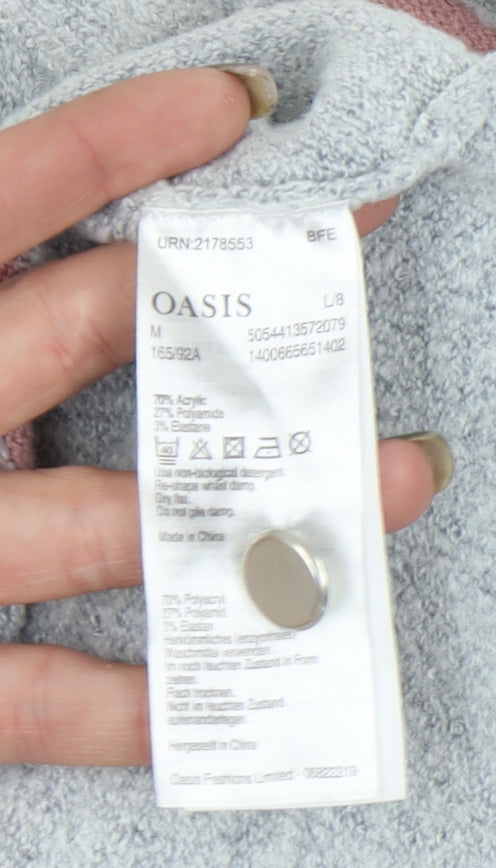 Womens UK Size M Oasis Grey Pullover Jumper