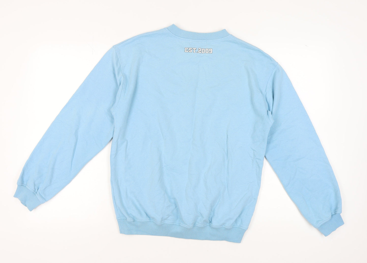 Missguided Women's Blue Sweatshirt Size 8 Logo