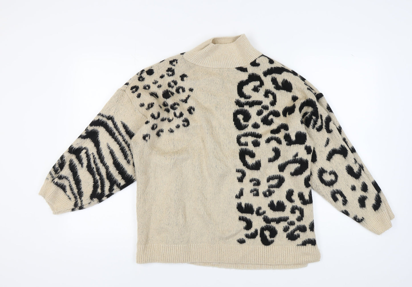 Womens UK Size S Topshop Beige Jumper Jumper