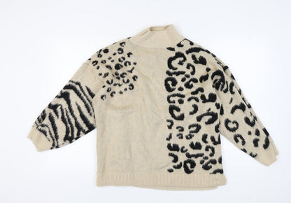 Womens UK Size S Topshop Beige Jumper Jumper