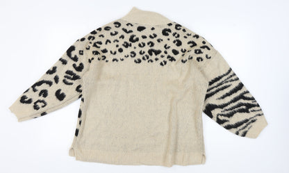 Womens UK Size S Topshop Beige Jumper Jumper