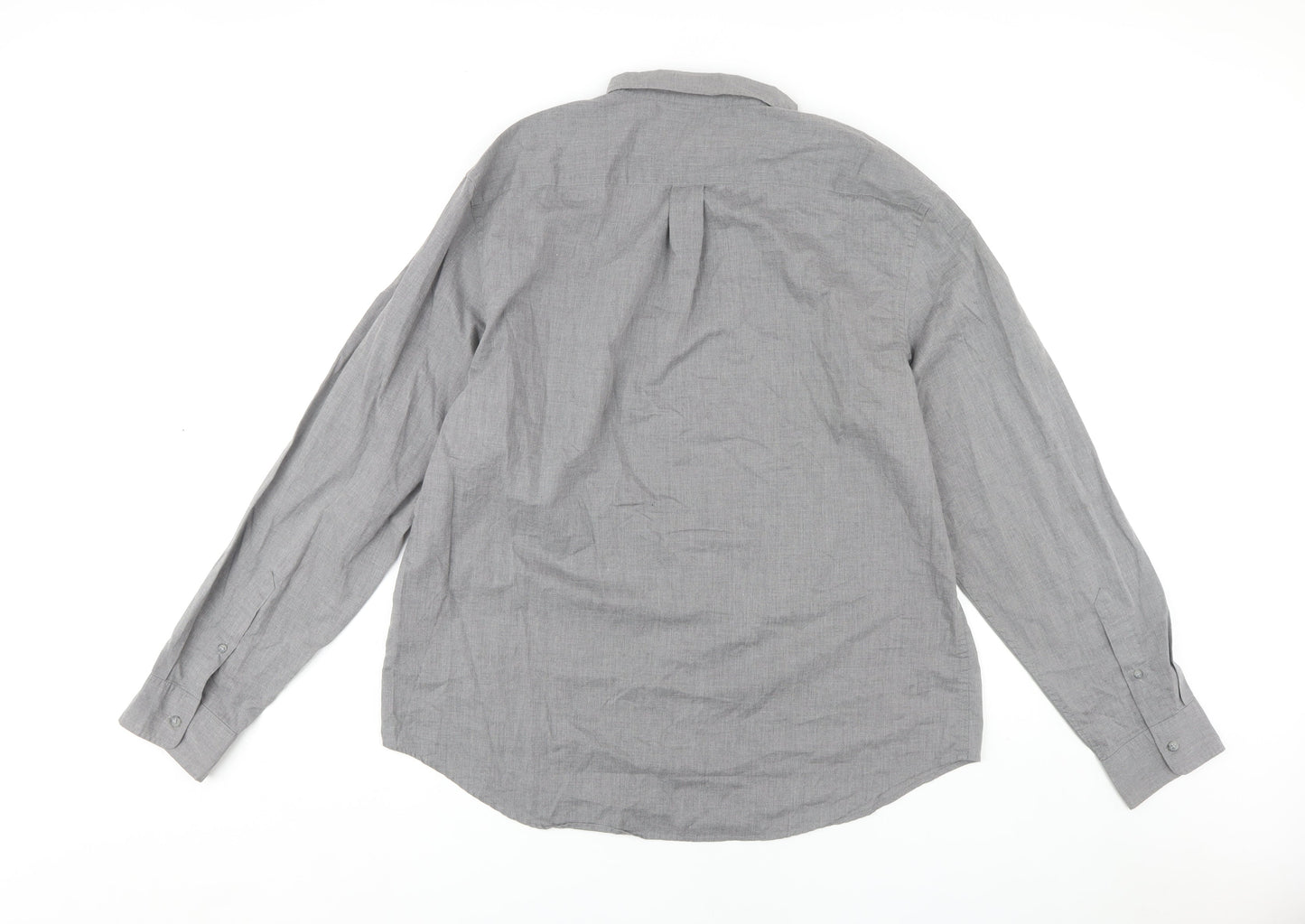 Old Navy Men's Grey Slim Fit Shirt XL Casual