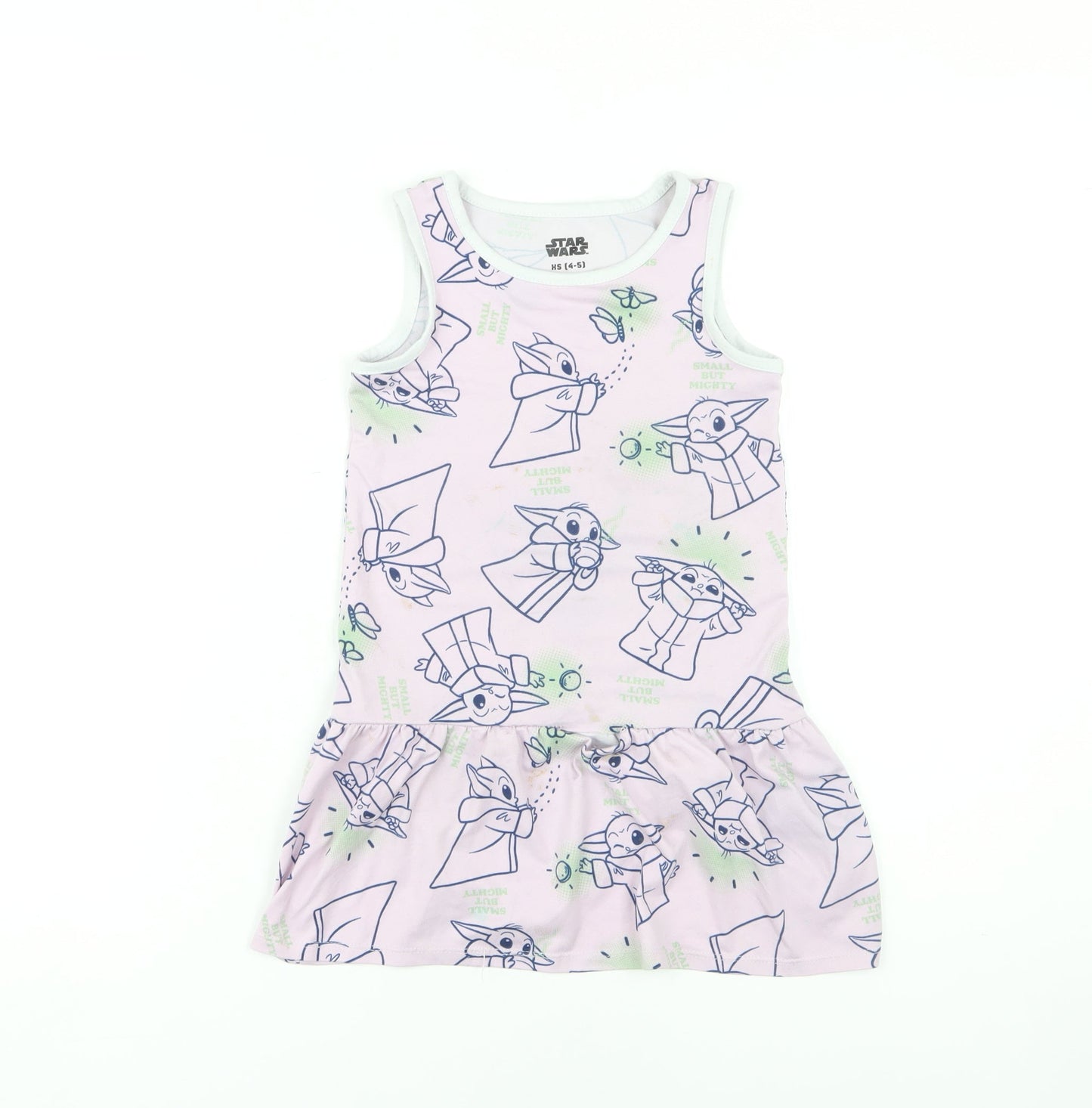Star Wars Girls Pink Cartoon Tank Dress - 4-5 Years