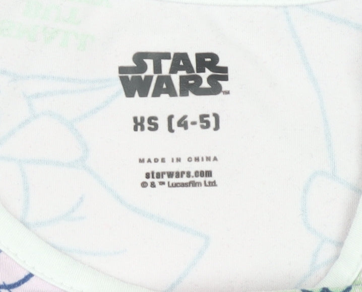 Star Wars Girls Pink Cartoon Tank Dress - 4-5 Years