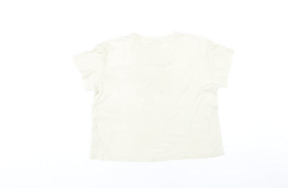 Womens UK Size XS Old Navy White Basic T-Shirt