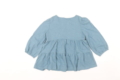 Monsoon Girls Blue Sequin Long Sleeve Top 11-12 Years