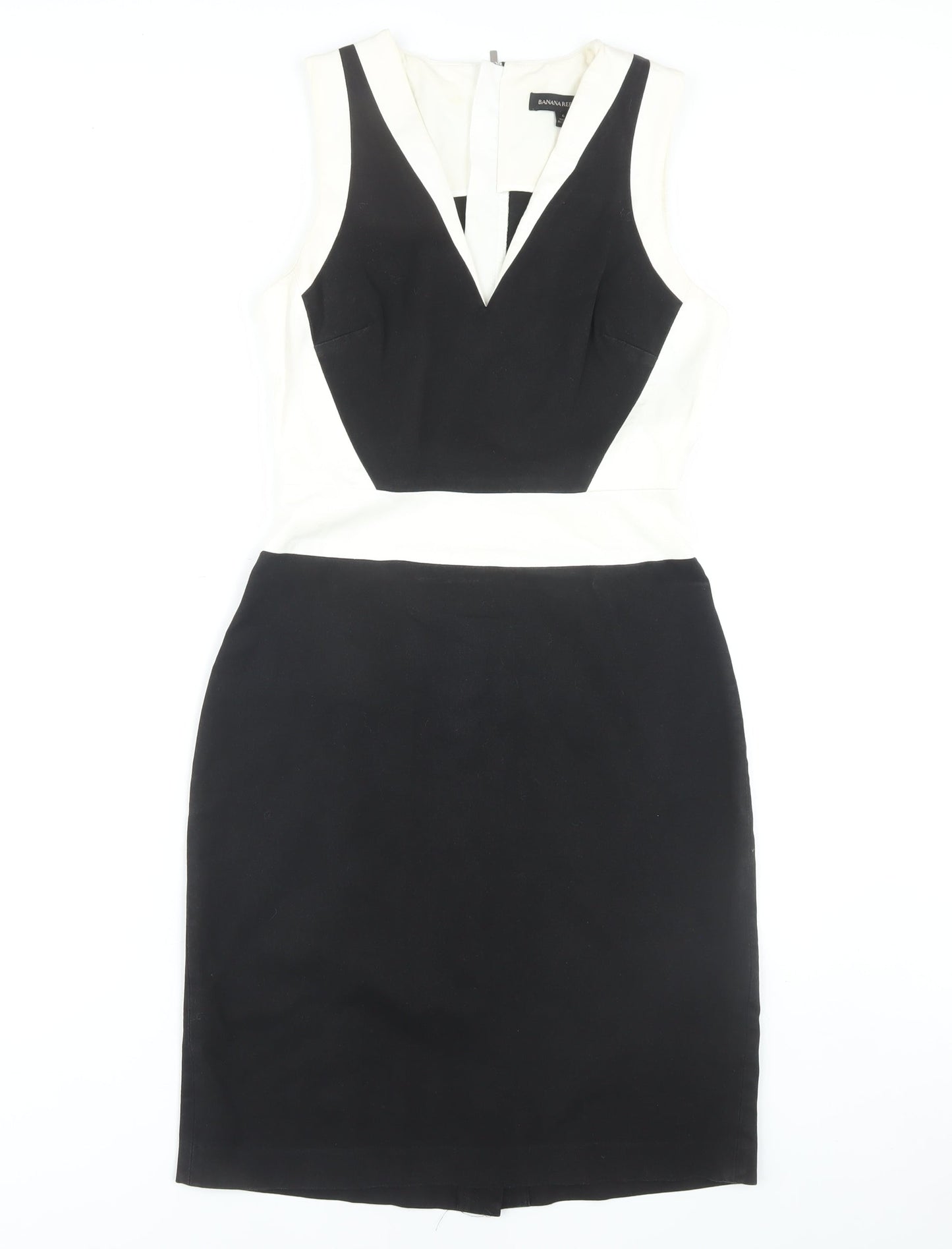 Banana Republic Women's Black Ivory Sheath Dress Size 6
