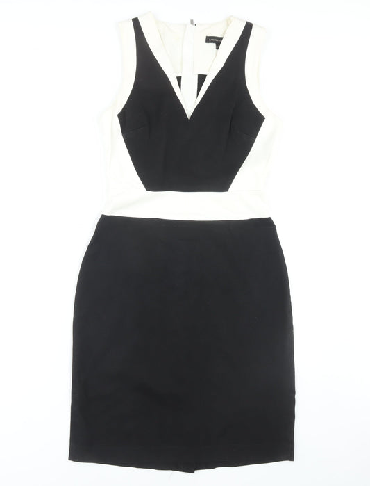 Banana Republic Women's Black Ivory Sheath Dress Size 6