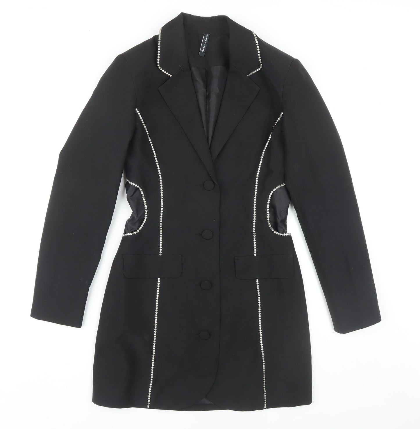 AsYou Women's Black Jacket Dress, Size 8, Party Style
