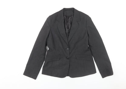 Clubclass Women's Black Blazer Size 10 Formal
