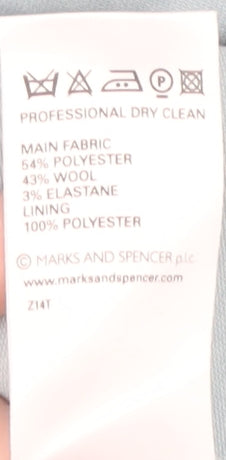 Marks and Spencer Women's Blue Blazer Size 10