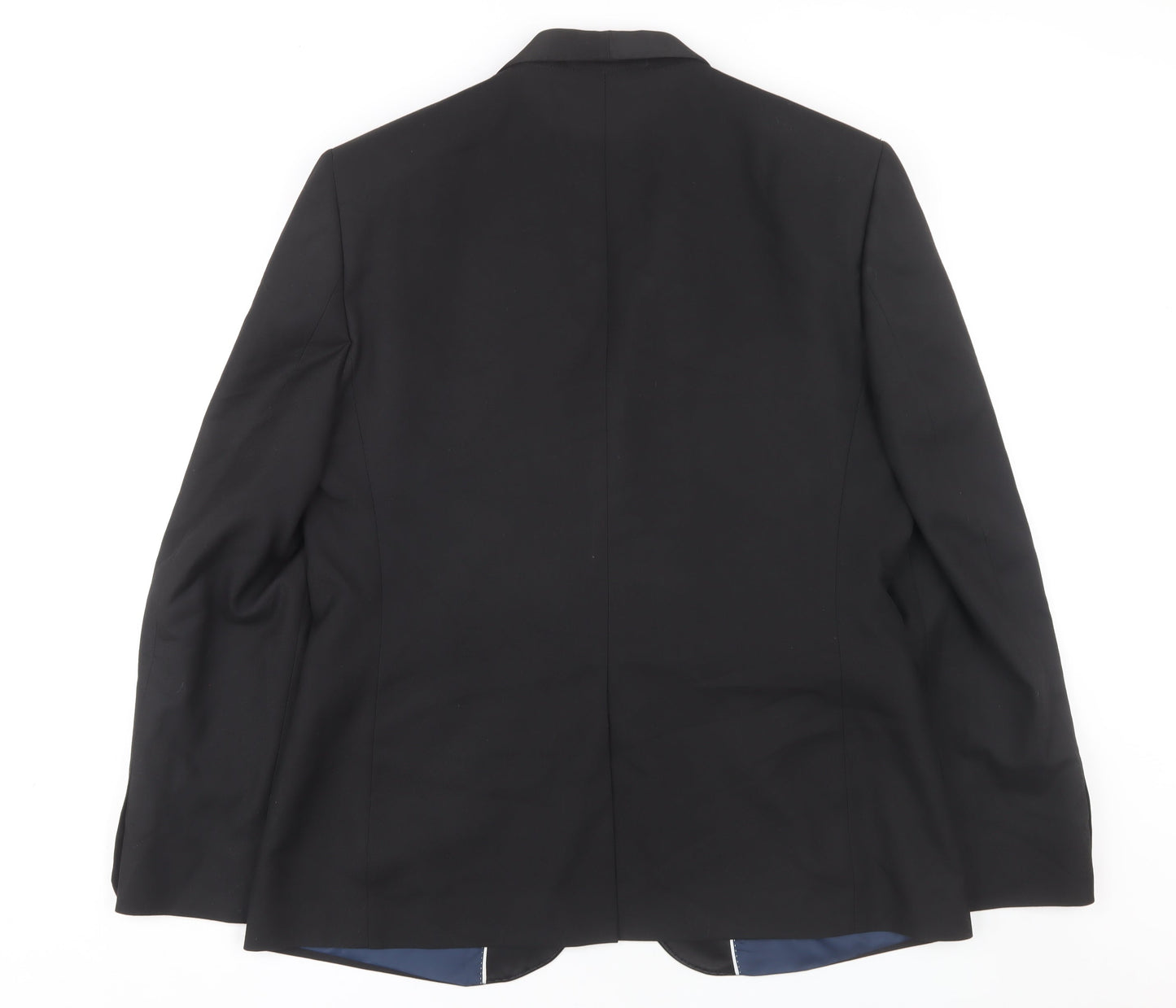 Mens UK Size 44 Marks and Spencer Regular Black Suit Tuxedo