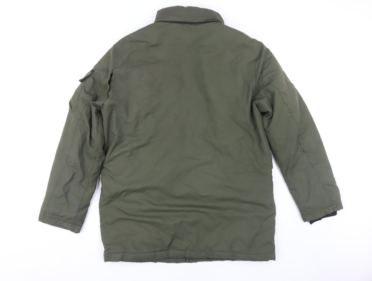 Mens UK Size M JACK & JONES Green Military Jacket