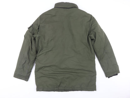 Mens UK Size M JACK & JONES Green Military Jacket