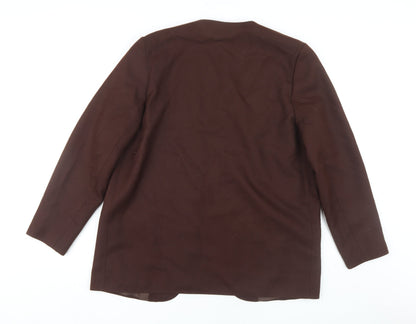 Womens UK Size 14 Features Regular Brown Blazer